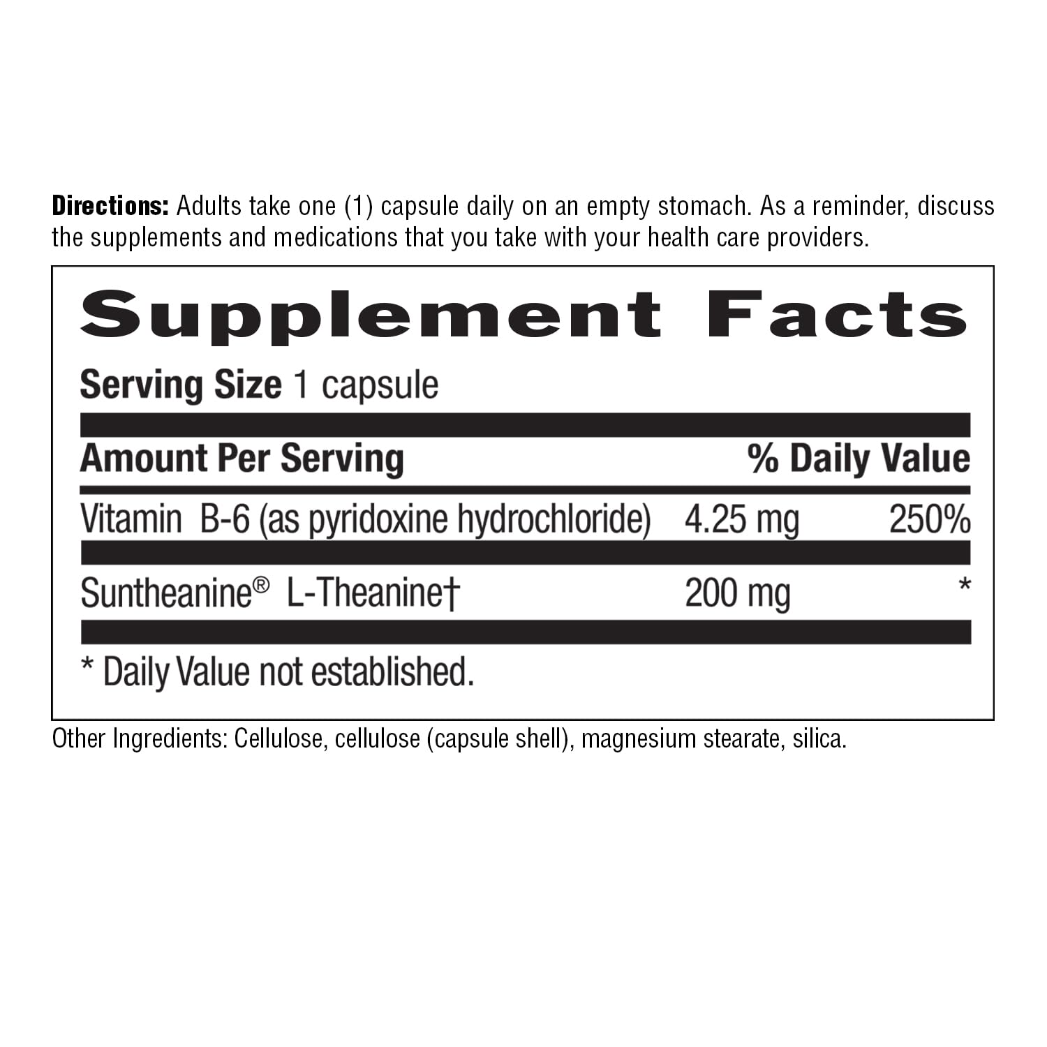 Relaxation and focus support with L-Theanine