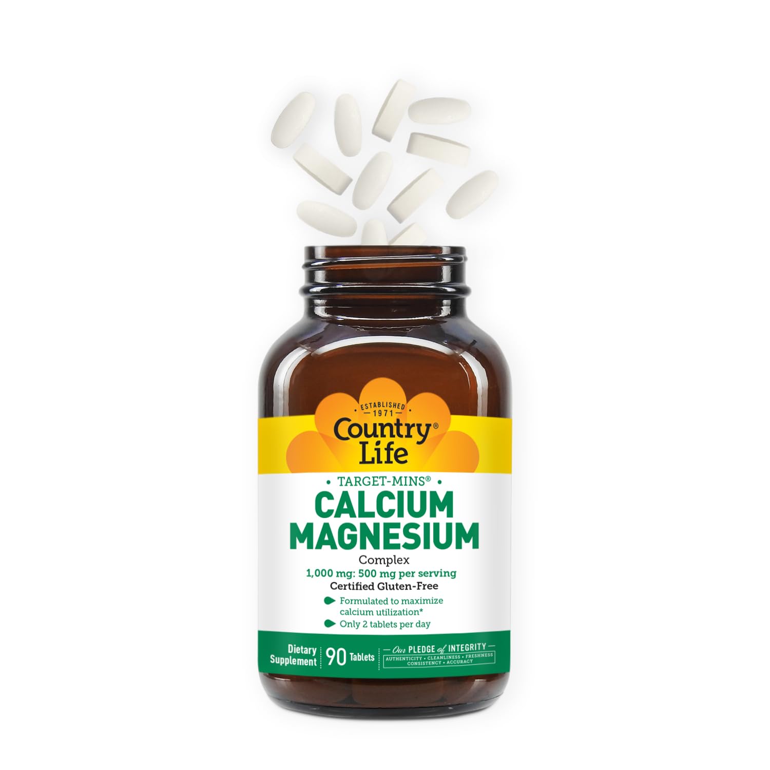 Bone health graphic highlighting calcium support