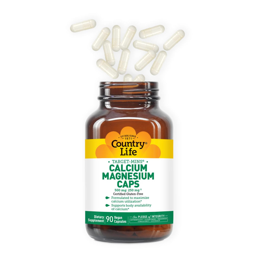 Illustration of bone health and mineral balance benefits on packaging