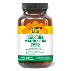 Country Life Target-Mins Calcium Magnesium Complex bottle – front view