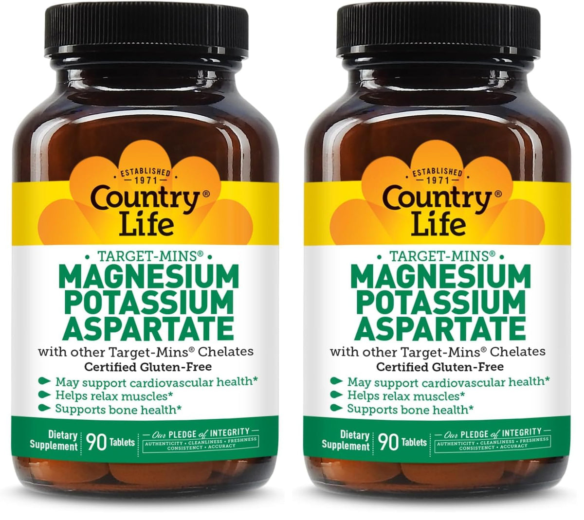 Country Life Target-Mins Magnesium Potassium Aspartate bottle front
