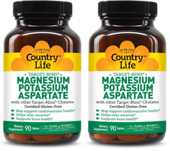 Country Life Target-Mins Magnesium Potassium Aspartate bottle front
