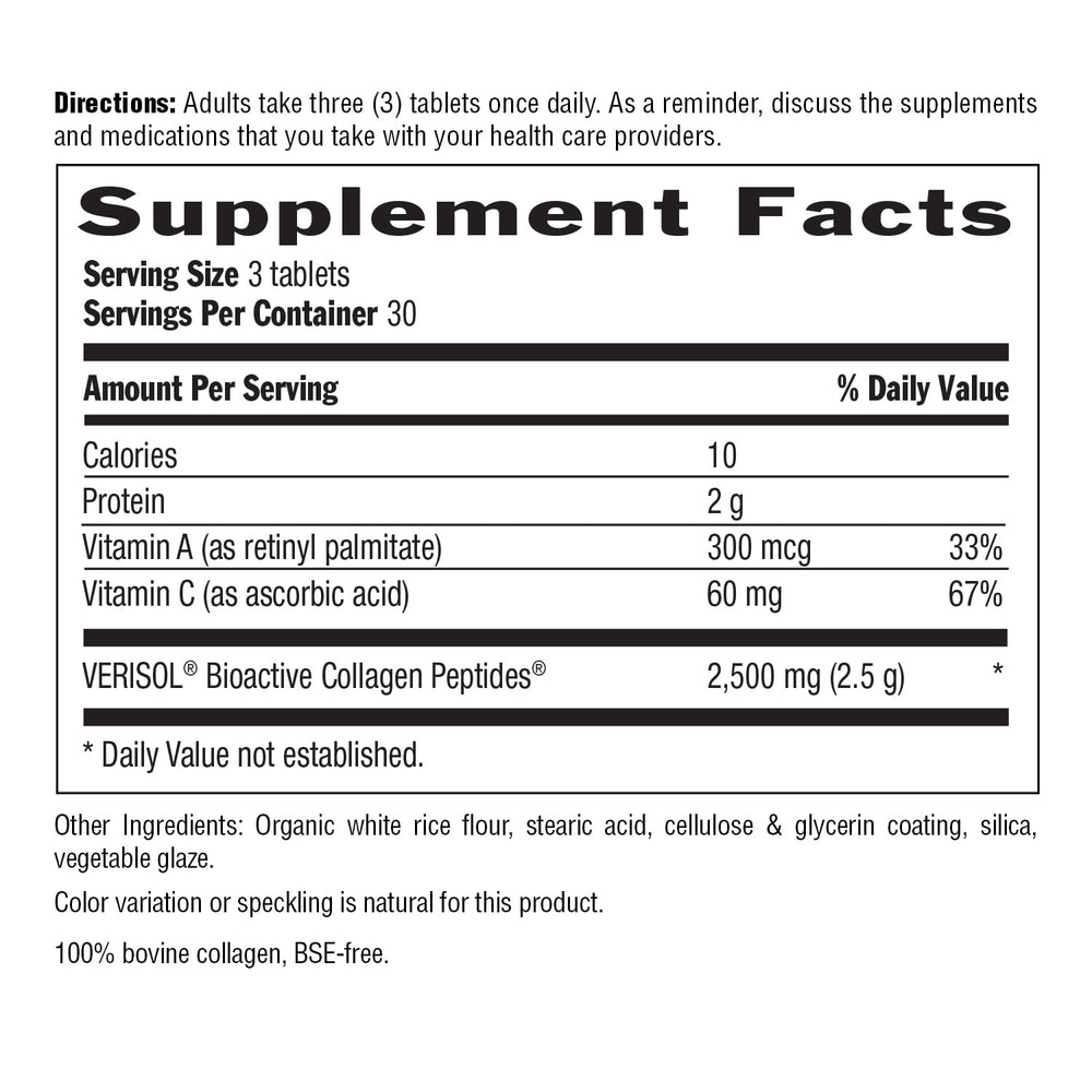 Collagen peptides dissolving easily in water