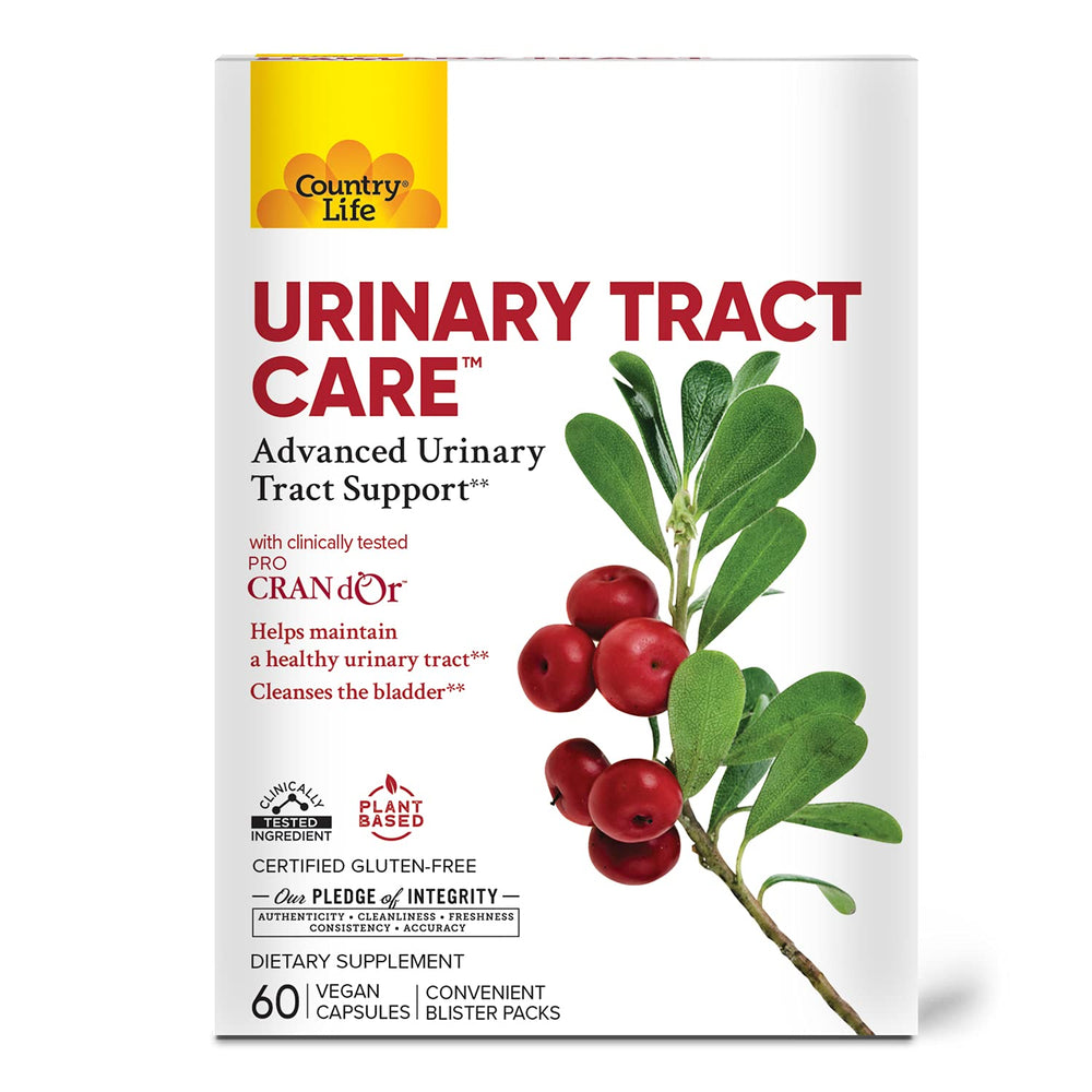 Country Life Women's Urinary Tract Care 60 VegCaps bottle front view