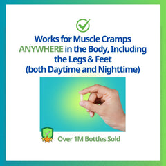 Cramp Defense bottle – front label close-up