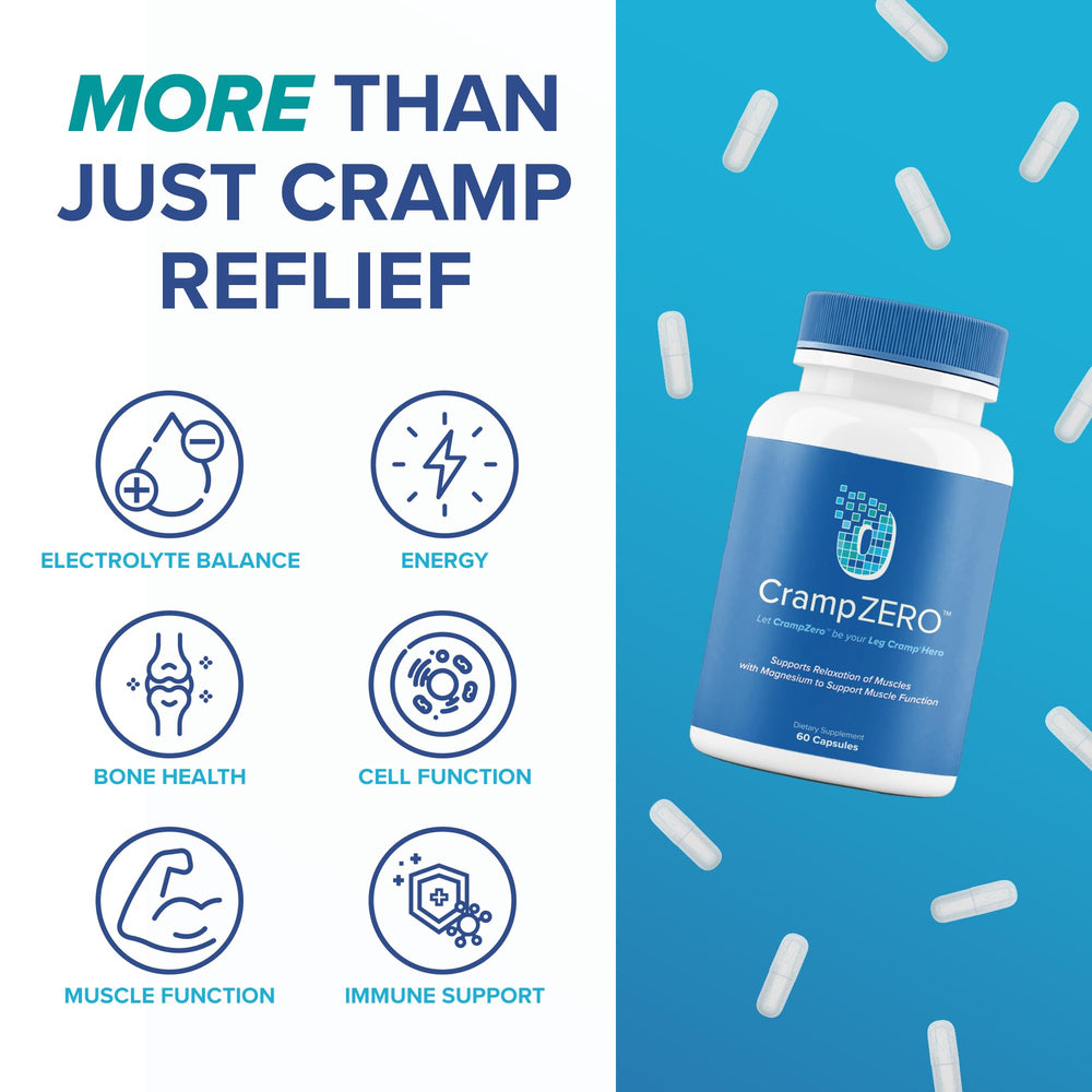 CrampZero supports muscle relaxation