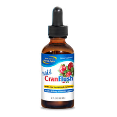 Front view of Cran Flush 2 fl oz bottle