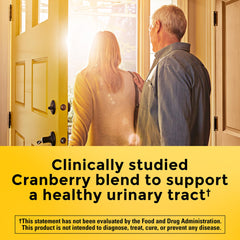Cranberry capsules 500mg with Vitamin C bottle label