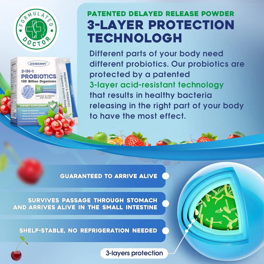 Organic cranberry and cherry extracts for probiotic support