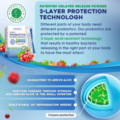 Organic cranberry and cherry extracts for probiotic support