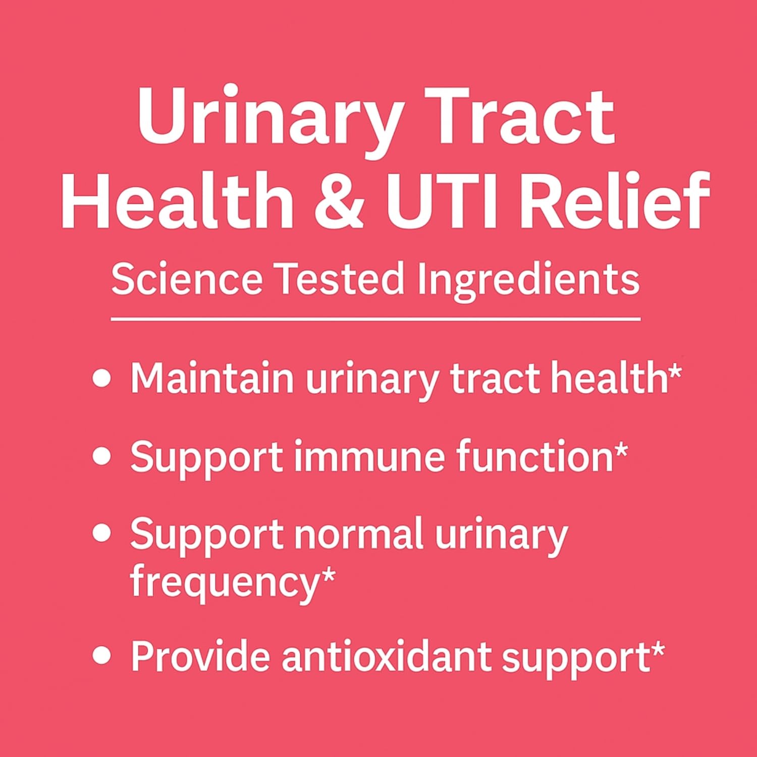 Close-up of Cranberry extract and D-Mannose ingredients