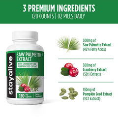Cranberry and Pumpkin Seed Extract capsules beside the bottle