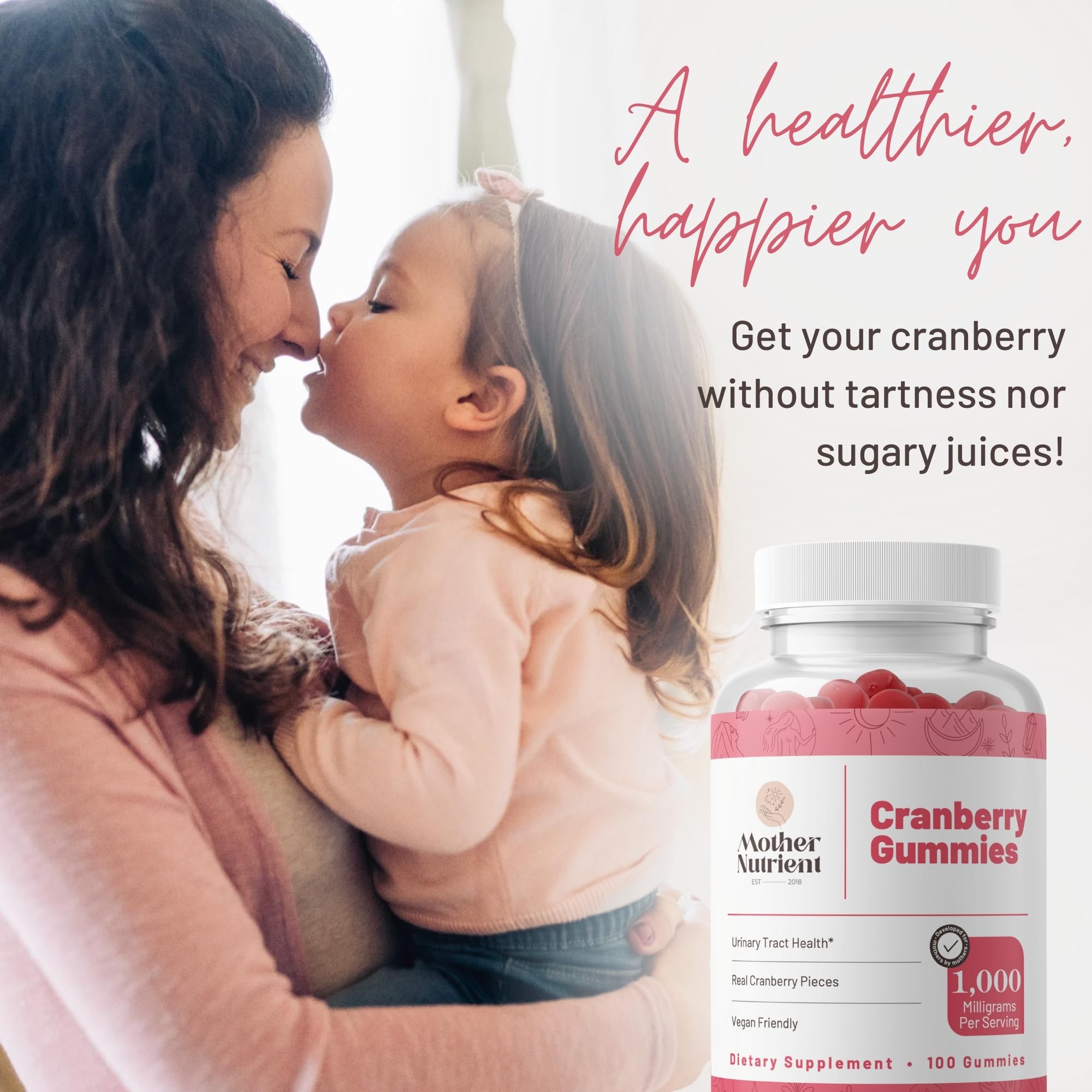 Close-up of cranberry gummies showing chewy texture