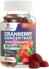 Cranberry gummies with 50:1 extract in a bottle (60-count)