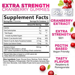 Cranberry gummies with Vitamin C