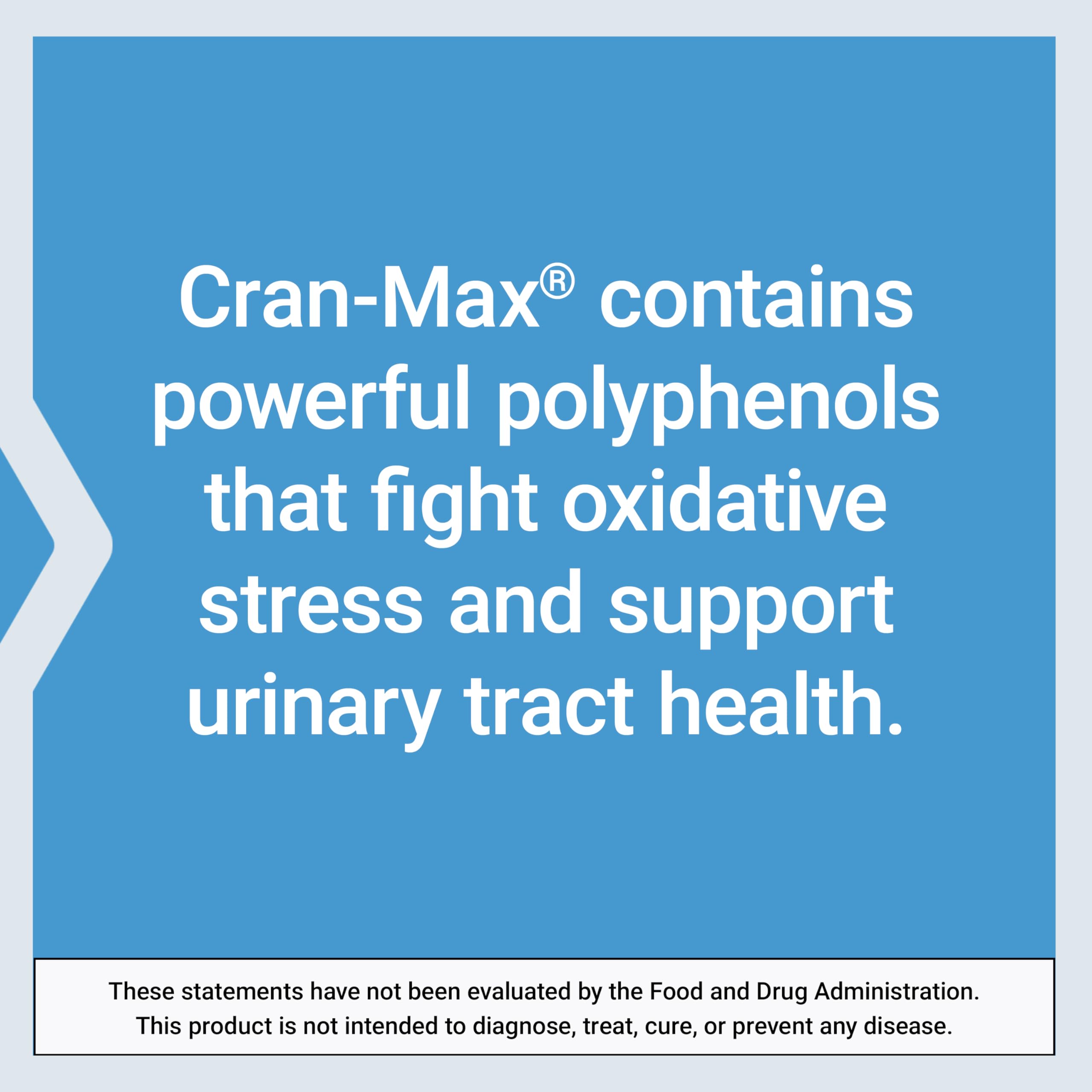 Cran-Max polyphenols provide health benefits without calories