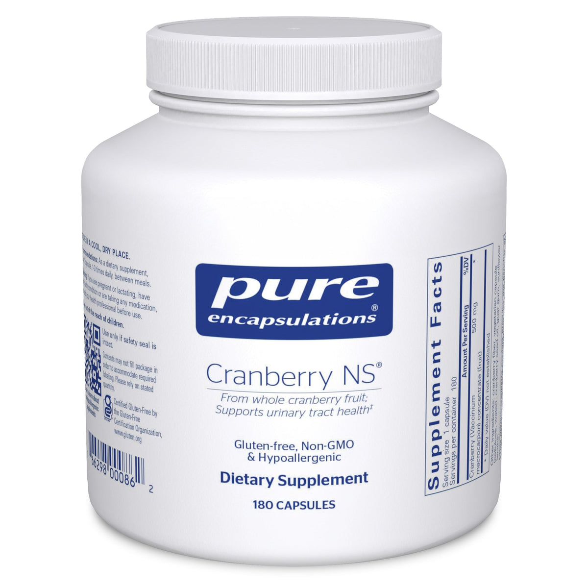 Cranberry NS bottle - 180 capsules