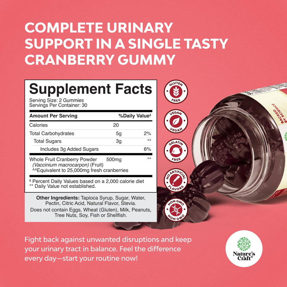 Close-up of cranberry gummies showing chewy texture
