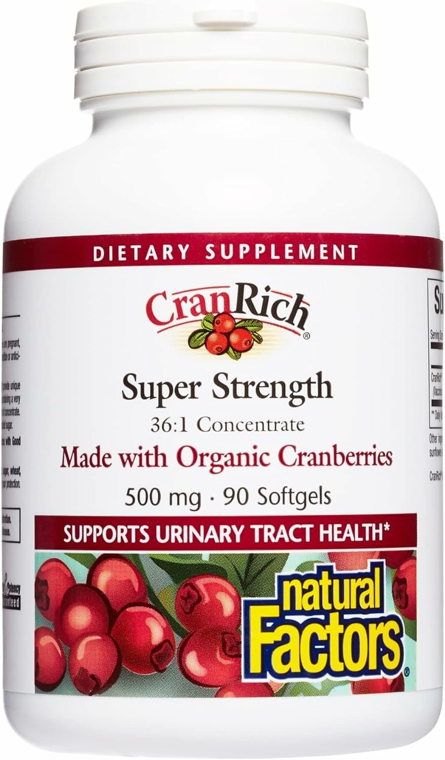 CranRich Cranberry Concentrate bottle by Natural Factors