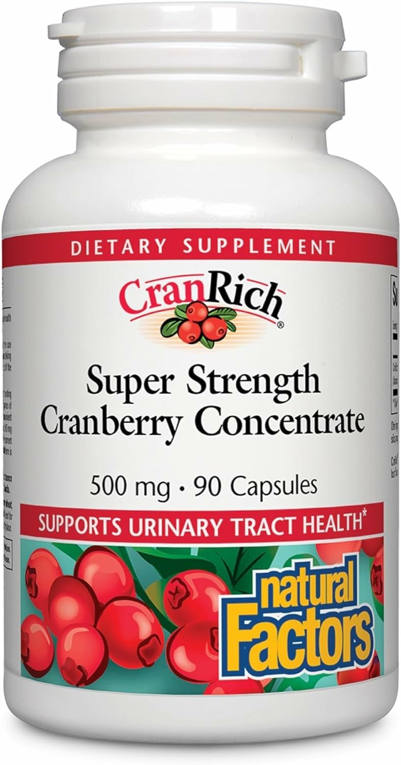 CranRich Natural Factors cranberry concentrate bottle