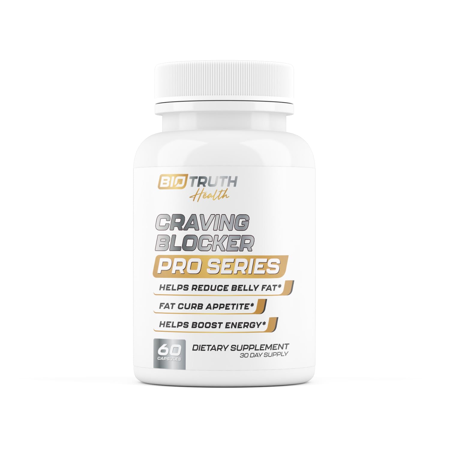 Craving Blocker PRO Series packaging front with bottle and capsules