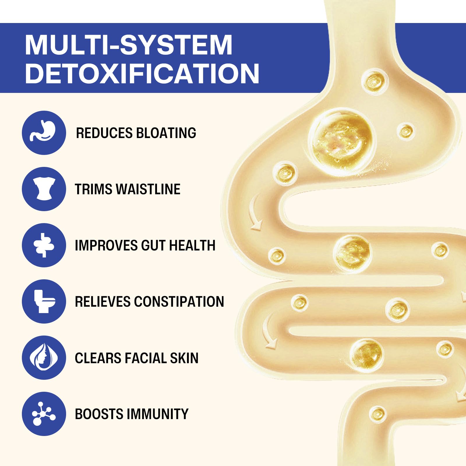 CRDT Gut Cleanse bottle back label with usage directions and safety notes.