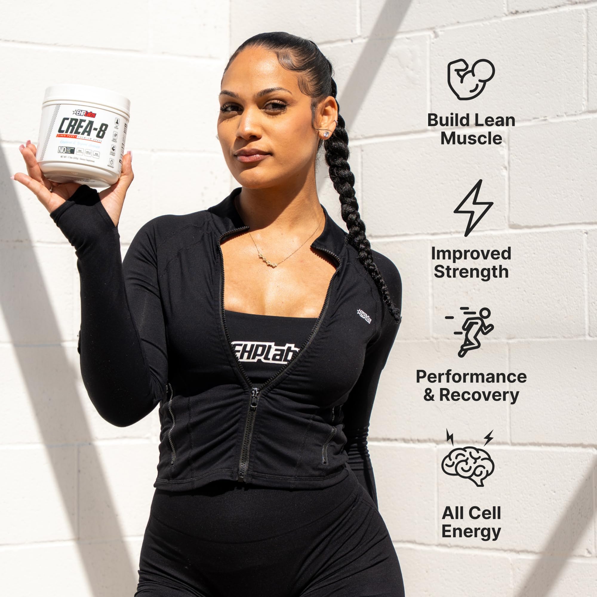 Ingredients list for CREA-8 micronized creatine monohydrate