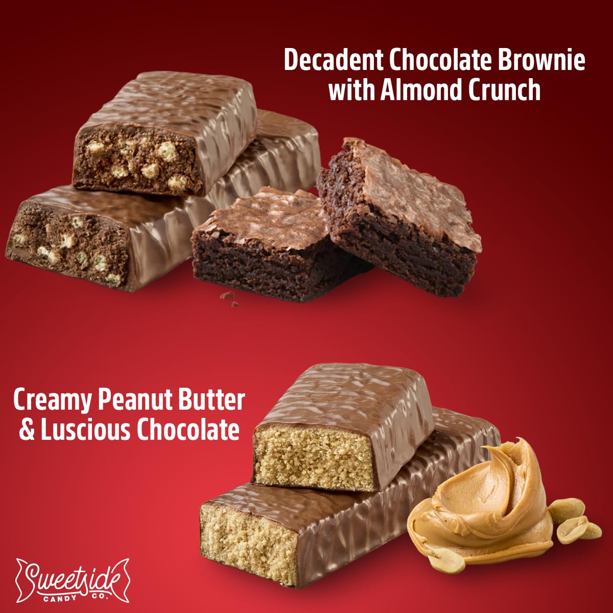 Close-up of Creamy Peanut Butter protein bar