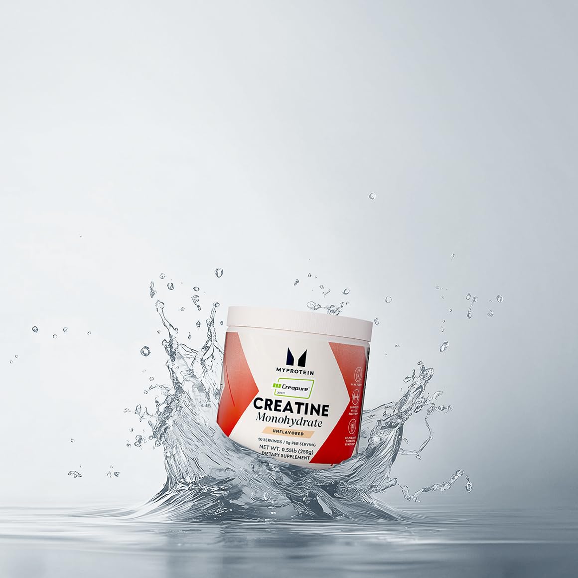 Purity label showing 99.99% Creapure purity