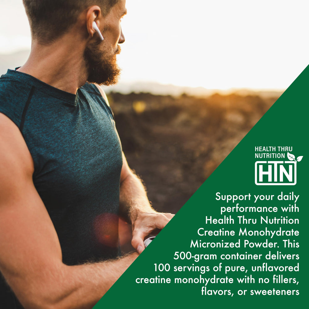 500g value size provides 100 servings of creatine monohydrate