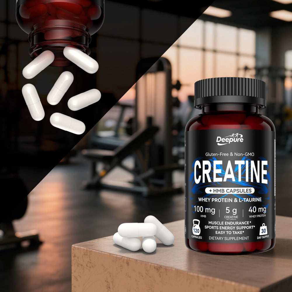Packaging of Deepure Creatine Capsules bottle