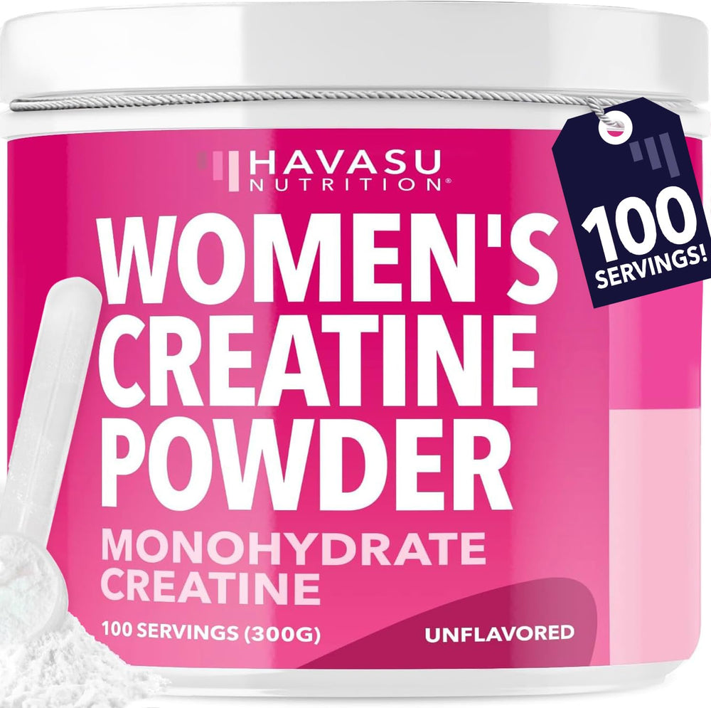 Container of Creatine for Women 3g micronized creatine monohydrate powder