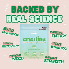 Creatine Gummies bottle with packaging and label