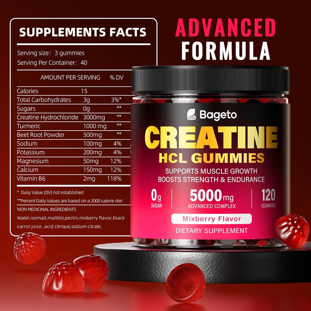 Energy and recovery boost from Creatine HCL gummies