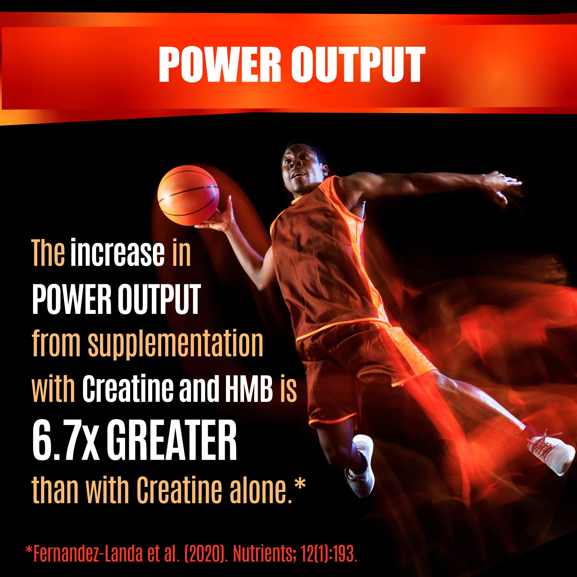 Active workout scene with product in background