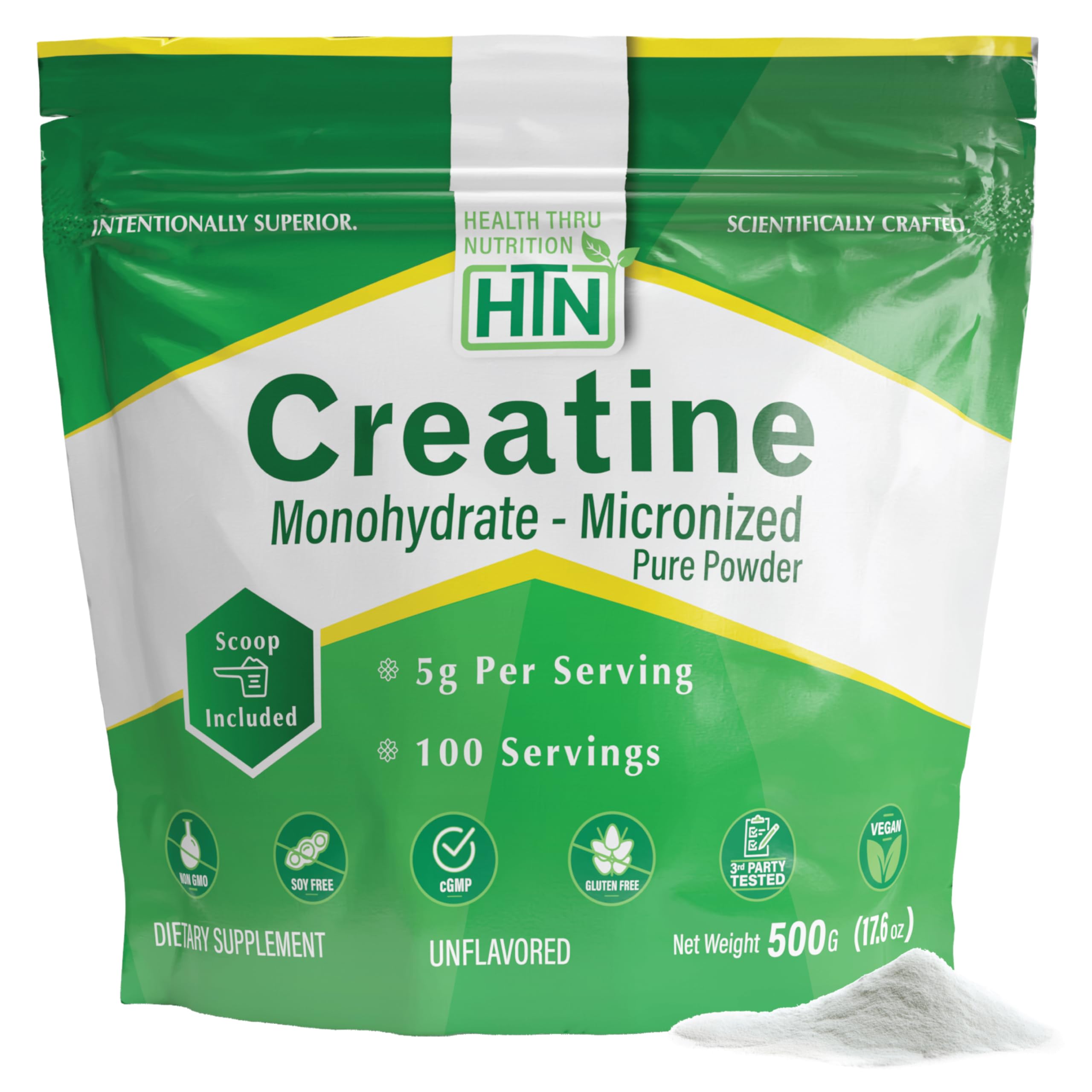 Creatine Monohydrate Micronized powder 500g, unflavored