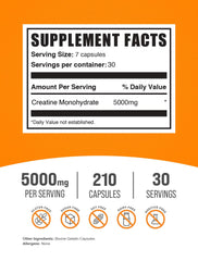 Close-up of micronized Creatine Monohydrate capsules