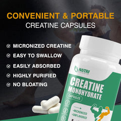 Another close-up shot of Creatine Monohydrate capsules