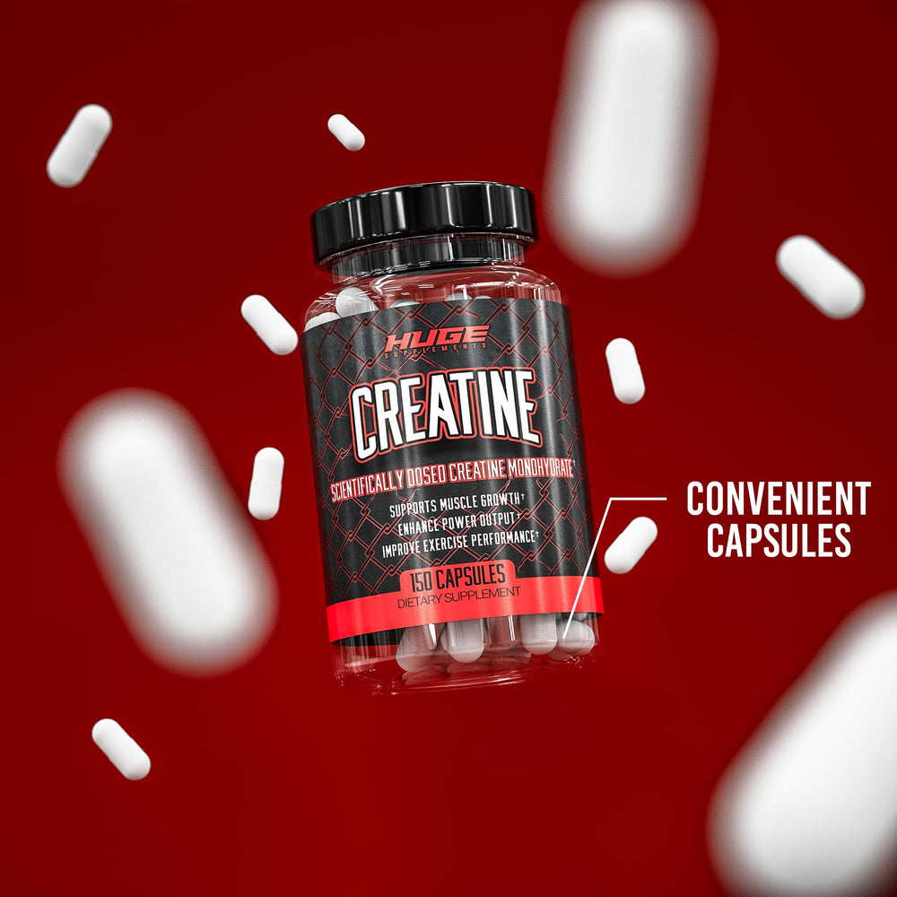 Lab purity and quality testing label for creatine capsules