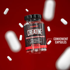 Lab purity and quality testing label for creatine capsules