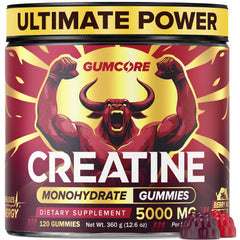 Creatine Monohydrate Gummies bottle front label