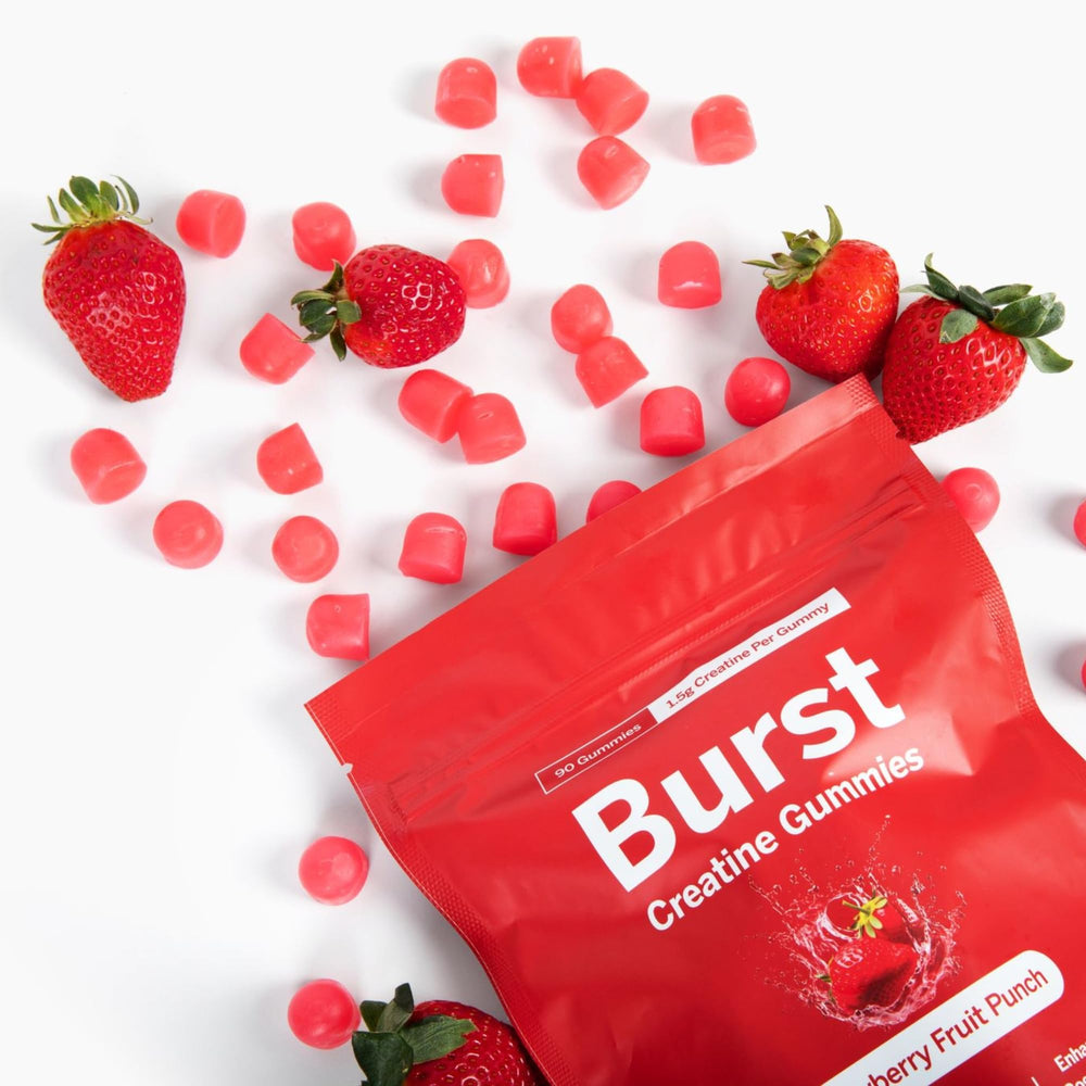 Nutrition label showing 1.5g creatine per gummy