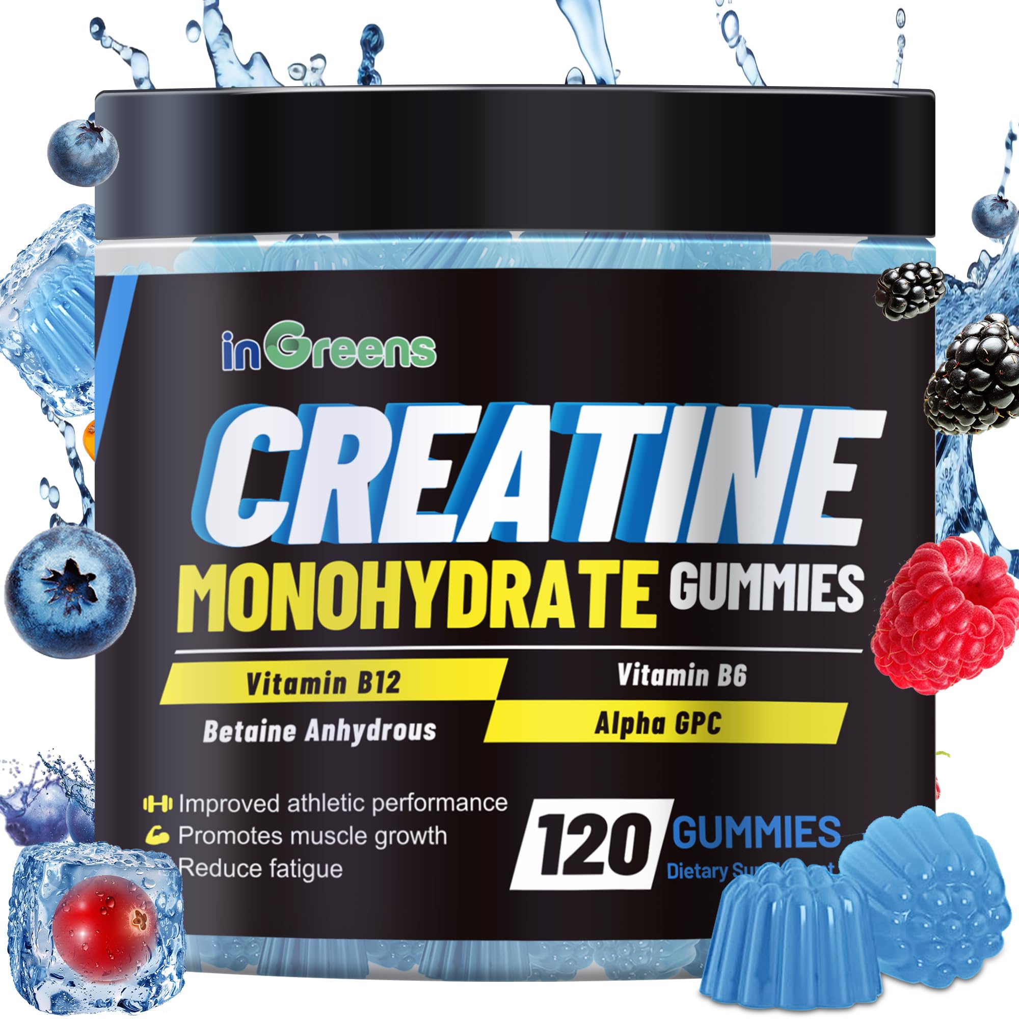 Creatine Monohydrate Gummies 120-count front view