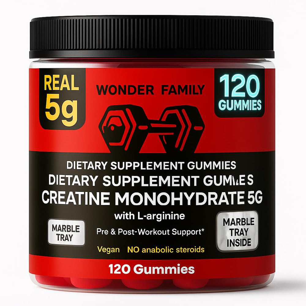 Creatine Monohydrate Gummies 5g bottle label