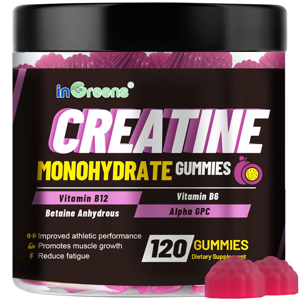120 count bottle of Creatine Monohydrate Gummies