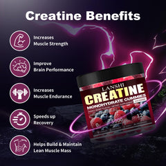 Close-up of gummy label on bottle