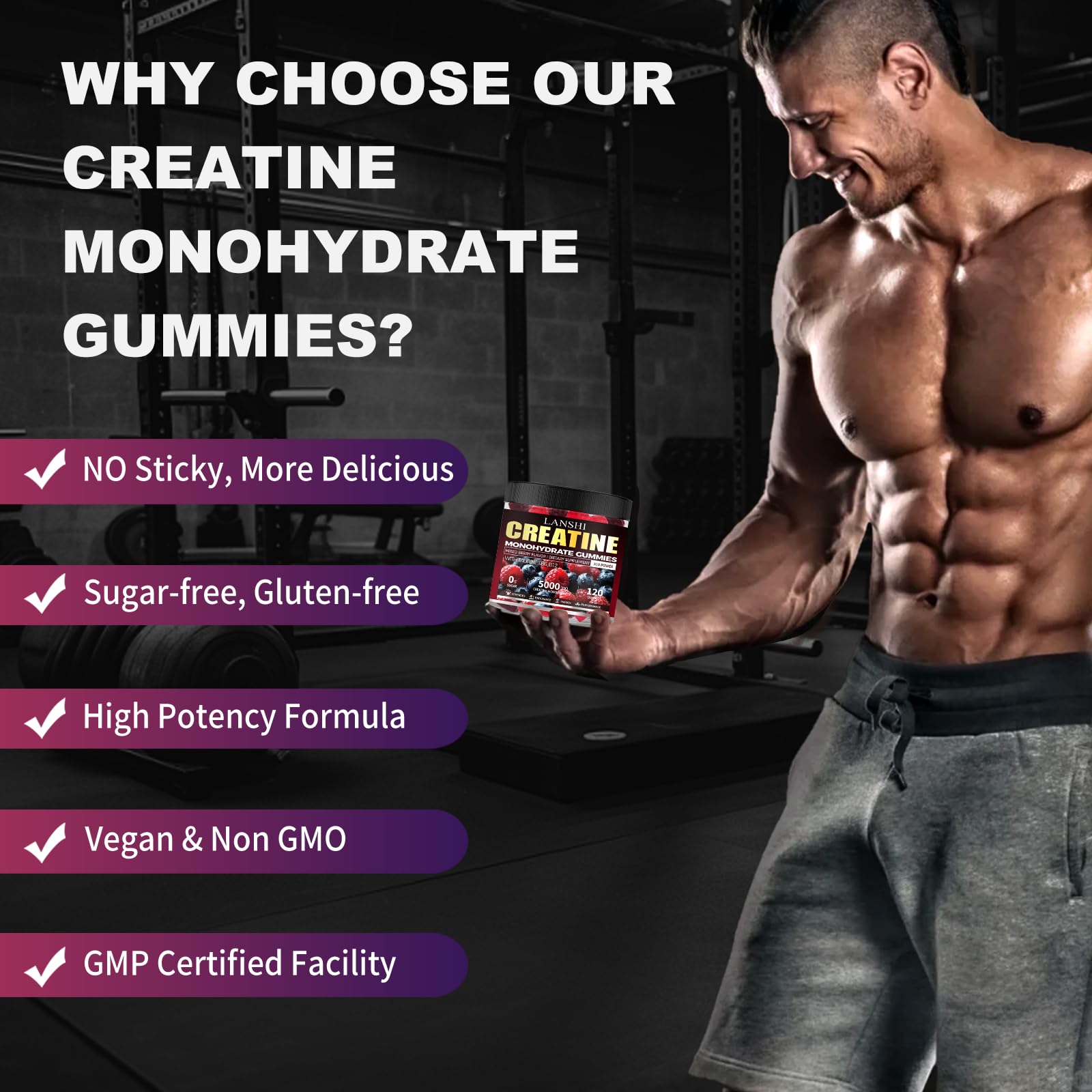 Gummies ready for pre-workout use