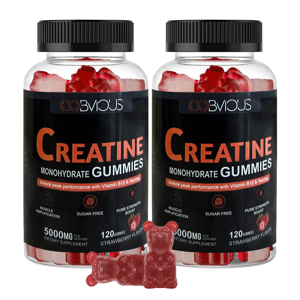 Creatine Monohydrate Gummies bottle with 5g serving