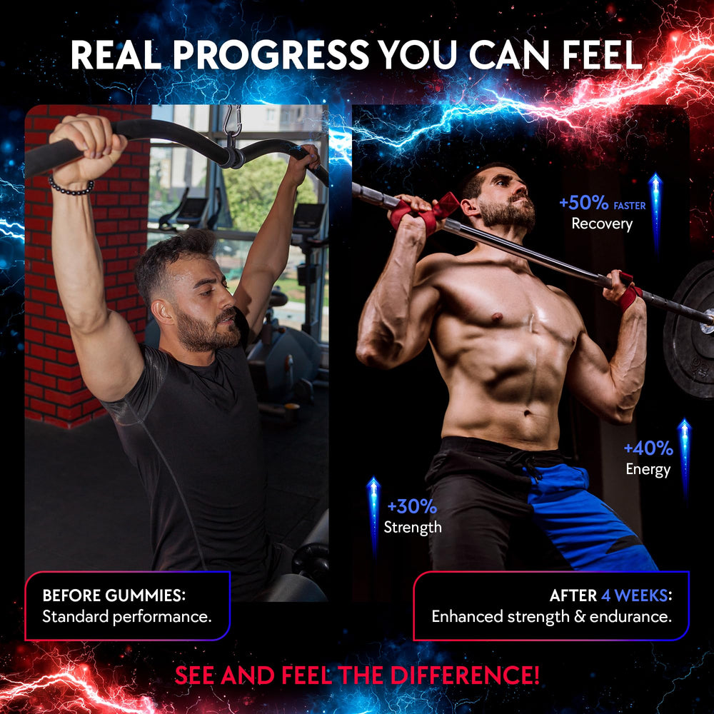 Serving size image showing gummies for preworkout use