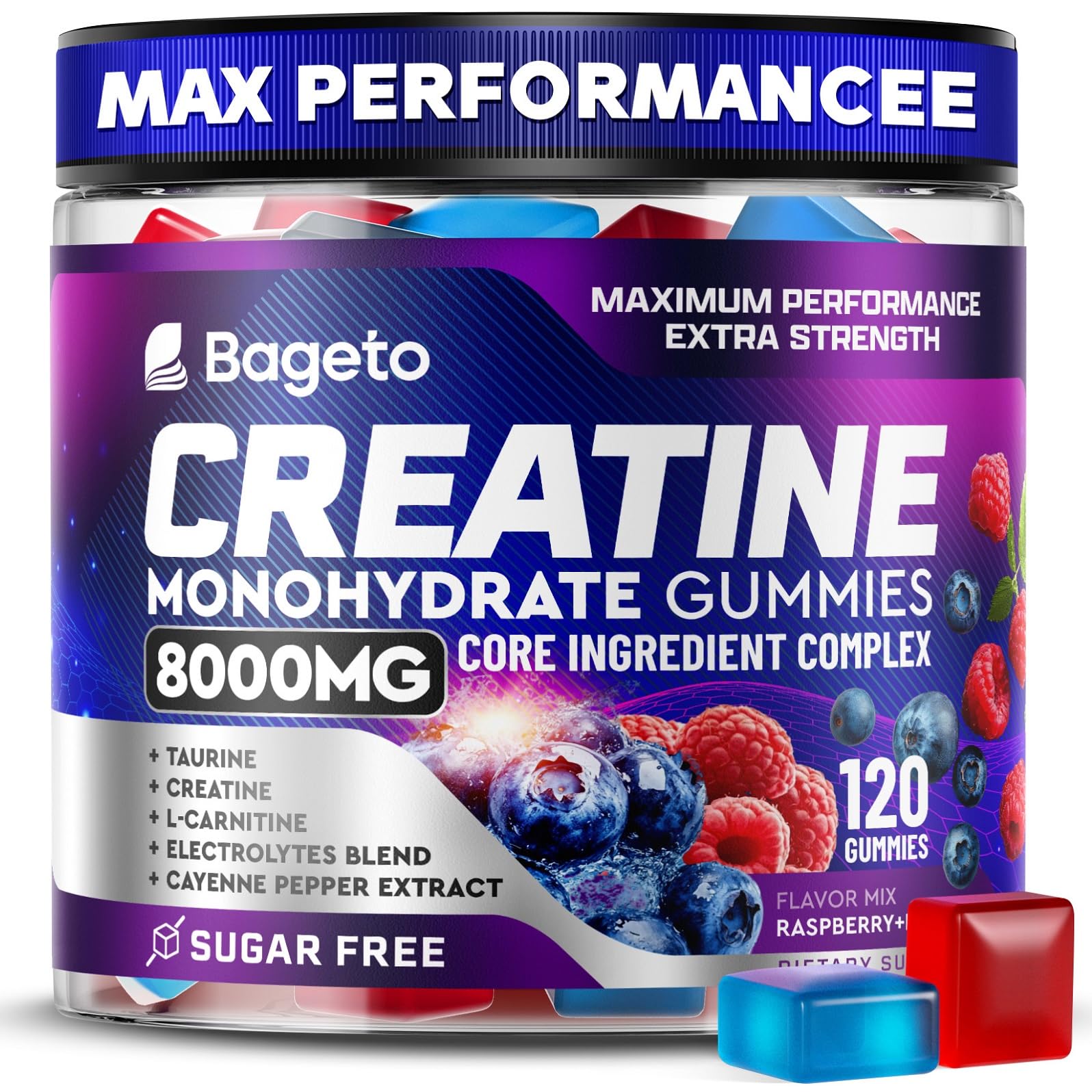 Creatine Monohydrate Gummies 8000mg front view